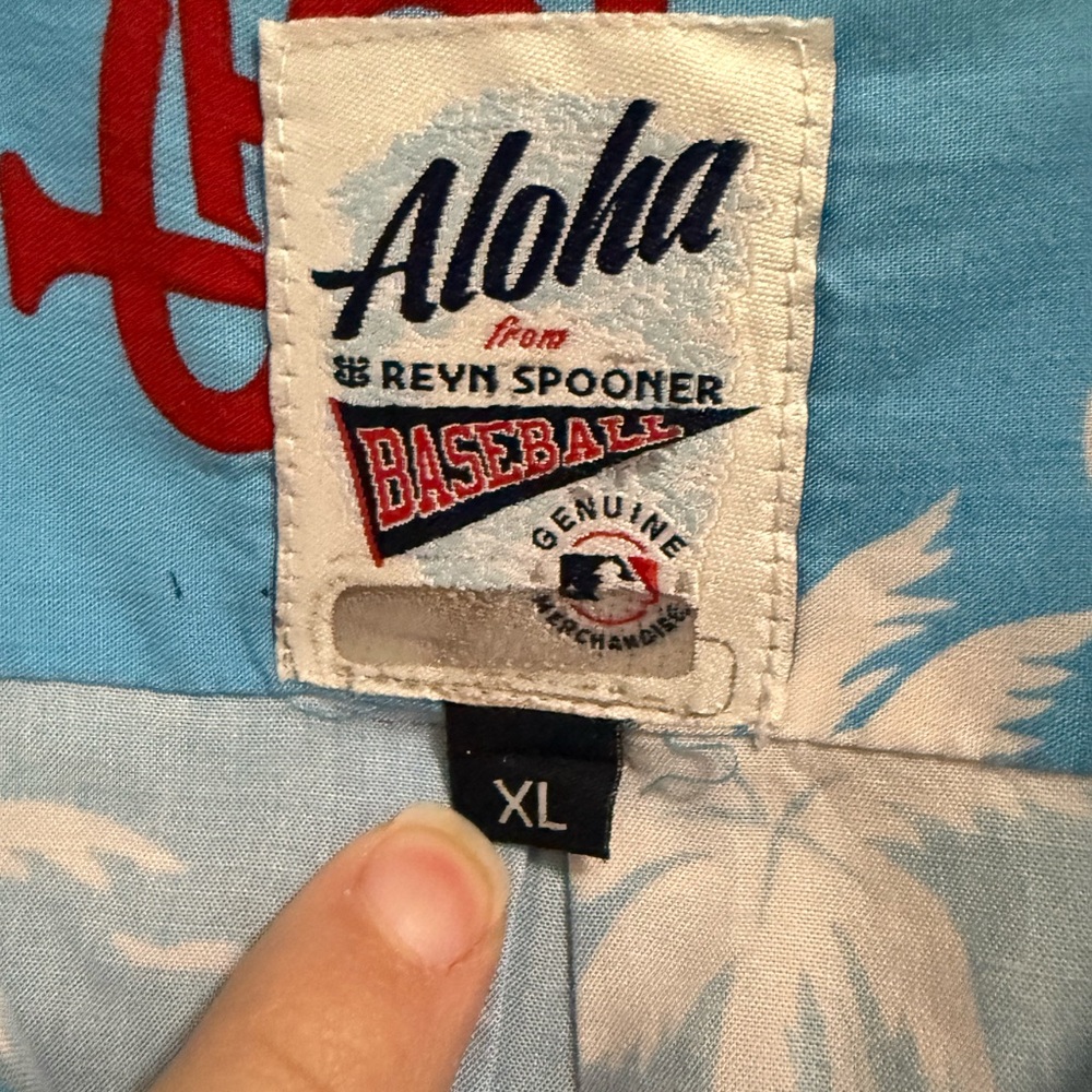 St. Louis Cardinals Reyn Spooner Light Blue Vintage Short Sleeve Button-Up - Picture 3 of 6